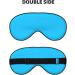 Solid Color Light Blue Eye Mask - Soft Adjustable & Comfortable Sleep Mask for Men & Women | International Shipping - Buy Online on GoSupps.com