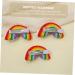 Beavorty 2 Pairs Rainbow Barrettes girl hair clip girl hair side clip girl rainbow hair clips hair bang clip flower hairpin Felt Crafts Accessories Hair Pin child alloy South Korea modeling - Buy Online on GoSupps.com