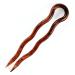 Pack of 10 Flat Hair Pins - 9 cm Havana Brown | International Shipping Available - Buy Online on GoSupps.com