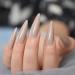 24pcs Natural Look Glossy Light Brown Acrylic Full Cover False Nails - Perfect for Easy Stylish Nail Art - Buy Online on GoSupps.com