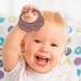 VESONE Dunkelpink Silicone Bite Rings for Babies & Toddlers - Food-Safe Sensory Toys Paw-Shaped Teething Tools - Buy Online on GoSupps.com
