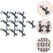 Toyvian 10pcs Halloween Gecko Toys - Mini Black Simulation Gecko Decorations for Halloween & April Fools - 3.5x8cm String Toys - Buy Online on GoSupps.com