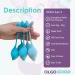 Kegel Balls for Women | Pelvic Floor Strengthening Set - Improve Intimate Health | Aquamarine - Buy Online on GoSupps.com