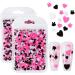 Heart Star Round Nail Art Glitter Flakes Sequins for Mani Beauty Makeup Face Body Art Decoration Style 1 - Buy Online on GoSupps.com