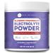 Kate Naturals Blueberry Pomegranate Electrolytes Powder 4oz Vegan, Instant Electrolytes, Restore Energy, Prevent Dehydration, Eliminate Cramps, Non-GMO, Keto-Friendly. Zero Sugar.