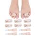 10Pc Fabric Toe Wraps for Women Broken Toes Hammer Toe Corroector Straightener Toe Separators Toe Splint Buddy Tape Toe Bandages Protectors for Broken Toe Overlapping Toes Crooked Toes Curled Toes