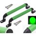 Yyiwhmy Set of 2 Playground Safety Handles Luminous 13In Aluminum (Green) Climbing Frame, Play House,Climbing Frame, Play House Handles 13"