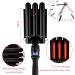 3 Barrel Hair Tools Curling Iron 25mm Ceramic Hair Waver Curler - Fast Heating Curling Wand (Black) - Buy Online on GoSupps.com