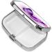 Purple Butterfly 2 Compartment Small Pill Case - Cute Travel Pill Organizer for Purse & Pocket Gifts - Buy Online on GoSupps.com