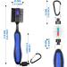 THIODOON 2 Pack Golf Club Brushes & Groove Cleaner - Magnetic Keychain, Oversized Brush Head, Retractable Spike, Non-Slip Handle, Comfortable Grip - Black & Blue (Straight Handle) - Buy Online on GoSupps.com