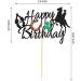 Arthsdite Cowboy Happy Birthday Cake Topper Little Cowboy Cake Topper Boot Shooting Western Theme Cake Decorations Black Glitter Decors for Kids Boy Men Birthday Party Supplies - Buy Online on GoSupps.com