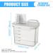 1100 ml Laundry Detergent Dispenser with Measuring Cup Airtight Detergent Powder Storage Box Reusable Empty Bottles Washing Powder Multi-Purpose Washing Powder Dispenser for Fabric Softener - Buy Online on GoSupps.com