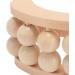 Filfeel Wooden Back Massage Roller - Deep Tissue Relief for Back Neck and Feet | 10 Pearl Hand Massager for Ultimate Relaxation - Buy Online on GoSupps.com