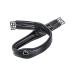 SUNRIDE saddle girth Soho made of genuine leather anatomical with D-ring (3X) for auxiliary reins (120 cm black) 120 cm black