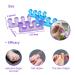 Pedicure Toe Separators for Nail Polish and Bunion Relief - 4 Count Pack (Blue and Purple) - Buy Online on GoSupps.com