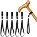 CHUNZHILAI 5pcs Walking Stick Crutch Wrist Straps Wrist Loop for Walking Black Wrist Straps Hand Wristband Crutch Cane Ropes for Hiking Walking