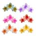 WDNIGLP Flower Hair Barrettes Hair Accessory Unique Hair Barrettes Large Flower Acrylic Hair Clip Sweet Hairpins Hair Claw 1#