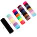 CLSSLVVBN 100 Pieces Hair Bands Stretchy High Elasticity School Ponytail Holder Elastics Bobbles Seamless Scrunchies for Girls Colorful 1