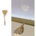 Nail Pendant Nail Chain Pendant Non-Fading 3D Effect Gloss Art Mirror Projection Zircon Jewelry Bear Love Heart Pendant for Manicure Nail Charm Decor - Buy Online on GoSupps.com