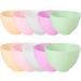10 Pieces Silicone Bowl Facial Mask Mixing Bowl DIY Face Mask Bowl for Home Use, Facial Mask, Mud Mask and Other Skincare Products (Medium and Small)