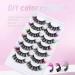 Shop Uranian False Eyelashes Cluster Colored Fluffy Faux Mink Lashes - Dramatic Individual Volume for Women & Girls - Buy Online on GoSupps.com