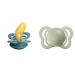 BIBS Couture Baby Pacifier 2-Pack | Made in Denmark | BPA Free Dummy Soother Anatomical Nipple. Natural Rubber Latex Size 1 (0-6 Months) Island Sea/Sage