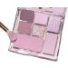7 Colors Eye Makeup Pallet Kit Purple Glitter Highlight Pearly Eyeshadow Palette for Wedding Christmas Makeup - Buy Online on GoSupps.com