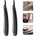 Minkissy 2-Pack Men's Razor Blades - Safe Body Razor for Barbers & Hairdressers - Black Razor Knife Holder - International Shipping Available - Buy Online on GoSupps.com