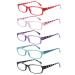 5 Pack Reading Glasses for Women Blue Light Blocking Computer Readers Ease Blurry Vision Dry Eyes Anti UV Glare Multicolor 1.25 x