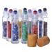 10 Pieces 10ml Clear Glass Roll-on Bottles with Gemstone Roller Ball and Healing Crystal Chips Inside Glass Roller Bottles with Natural Crystal Stones Roller Balls For Essential Oils Bamboo Lids
