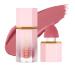 TOSOUATOP Liquid Blush  Soft Cream Blush Makeup with Cushion Applicator for cheeks  Natural Glossy  Improve Complexion  Long-Wearing  Blush Makeup for Face  Eyes and Lips  01Lucky Pink