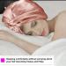 Adjustable Imitation Silk Bonnet Hair Wrap for Women - Light Coffee | Double Layer Soft Silk Night Cap for Sleeping, Washing & Makeup - 55cm-60cm - Buy Online on GoSupps.com