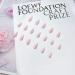 Gradient Almond False Nails - Short 24Pcs Nude Pink Fake Nails with Nail Glue - French Nail Tips for Women and Girls - Buy Online on GoSupps.com