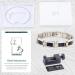 HAQI Titanium Magnetic Bracelet for Men | Magnetic Therapy Arthritis Bracelet with Strong Magnetism & Blue Carbon Fiber - International Shipping Available - Buy Online on GoSupps.com