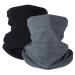 Hegcoiie 2 pieces women men winter loop scarf soft fleece neck warmer windproof ski mask hose scarf warm for skiing cycling ... black+gray