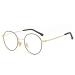 Cyxus Blue Light Filter Glasses Frame Round Vintage Retro Style for PC TV Tablet Unisex 01-4black