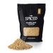 SPICED Toasted White Sesame Seeds, 6 Oz Toasted and Hulled White Sesame Seeds for Flavor, Seasoning, Cooking, Crunch or Plating.