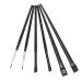 Baluue 6pcs Eyeliner Makeup Brush Eyebrow Brush Professional Makeup Brushes Black Rayon Wooden Handle