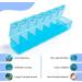 Pill Organiser Pill Box 7 Day. Mon-Sun. 1 Times a Day Weekly Medicine Storage Box. Strong Box. Blue - Buy Online on GoSupps.com