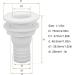 1-1/2 Thru Hull Fitting Straight ABS Connector - White | Replacement Accessory for Boats & Marines - Buy Online on GoSupps.com