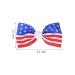 Sorkwo 21 Pcs American Flag Hair Bow Patriotic Independence Day Ribbon Hair Clips - Handmade Grosgrain Alligator Clip Accessories - Buy Online on GoSupps.com