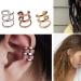 15 Pack Adjustable Non-Piercing Ear Clip Beard Beads Cuff Clip Hair Braid Rings - Hair Jewelry Tools in Gold, Silver, Rose Gold - Buy Online on GoSupps.com