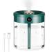 Air Humidifier for Bedroom 2L Cool Mist Humidifiers with Night Light Up to 20H Auto-Off Diffuser Humidifier for Home Babies Nursery Room Office Plants 36dB Quiet Operation Dual Nozzles (Green)