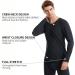 Men's Winter Base Layer Set - Ultra Soft Thermal Underwear Top & Bottom, Black, Large - Buy Online on GoSupps.com