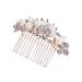 minkissy Bridal Hair Accessories Pretty Occasion Hair Accessories Hair Clips Women Wedding Rhinestone Hair Clip Rose Gold Hoop Hair Accessories Pearls European and American Bride Hair Dryer