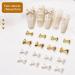 50x/Set Bowknot French Bow Nails Art Alloy Bow Nails Art Decoration Supplies For Salons Silver Bow 9 X 6mm - Buy Online on GoSupps.com