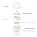 Yooforea Silicone Coated Glass Baby Bottle 0M+ with Slow Flow Nipple - Anti-Colic, Wide Neck Design - Shatter Protection, BPA BPS PVC Free - 3 Ounce Cream Bottle - Buy Online on GoSupps.com