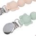 Pack of 4 Elephant Design Pacifier Chains - Soft Silicone Clips for Teething Rings | Prevent Jamming - Ideal Baby Accessory - Buy Online on GoSupps.com