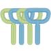 Hand-Held Sensory Chew Toys for Autistic Children Chew Sticks for Humans Alt. to Chew Necklaces for Sensory Kids Teething Oral Motor Stimulation ADHD SPD - Silicone Teether Toys (4 Pack)