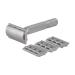 Rockwell 6S Adjustable Safety Razor - Premium Stainless Steel Grey | 1 Piece Pack for Perfect Shaving Experience - Buy Online on GoSupps.com